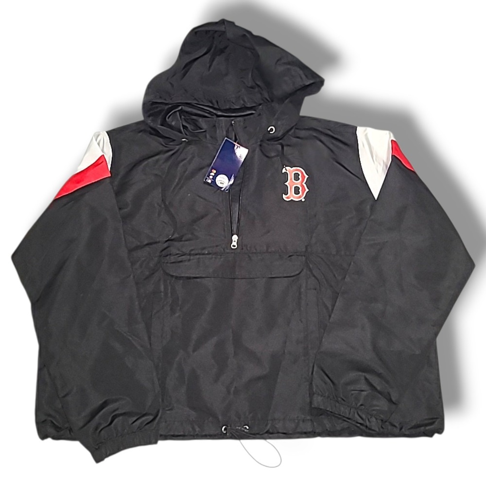 Boston Red Sox Windbreaker Jacket Mens 4XL NWT Hooded Pullover Fanatics MLB